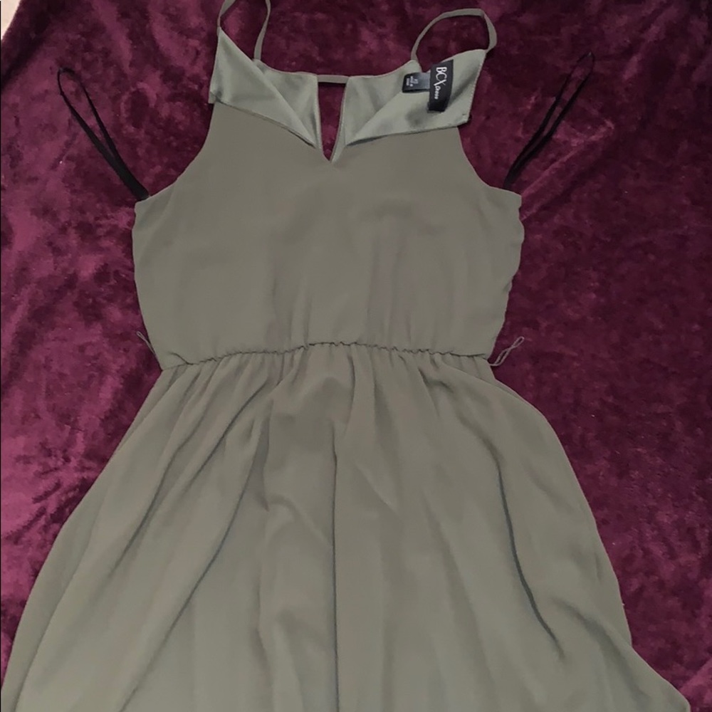 Olive green dress